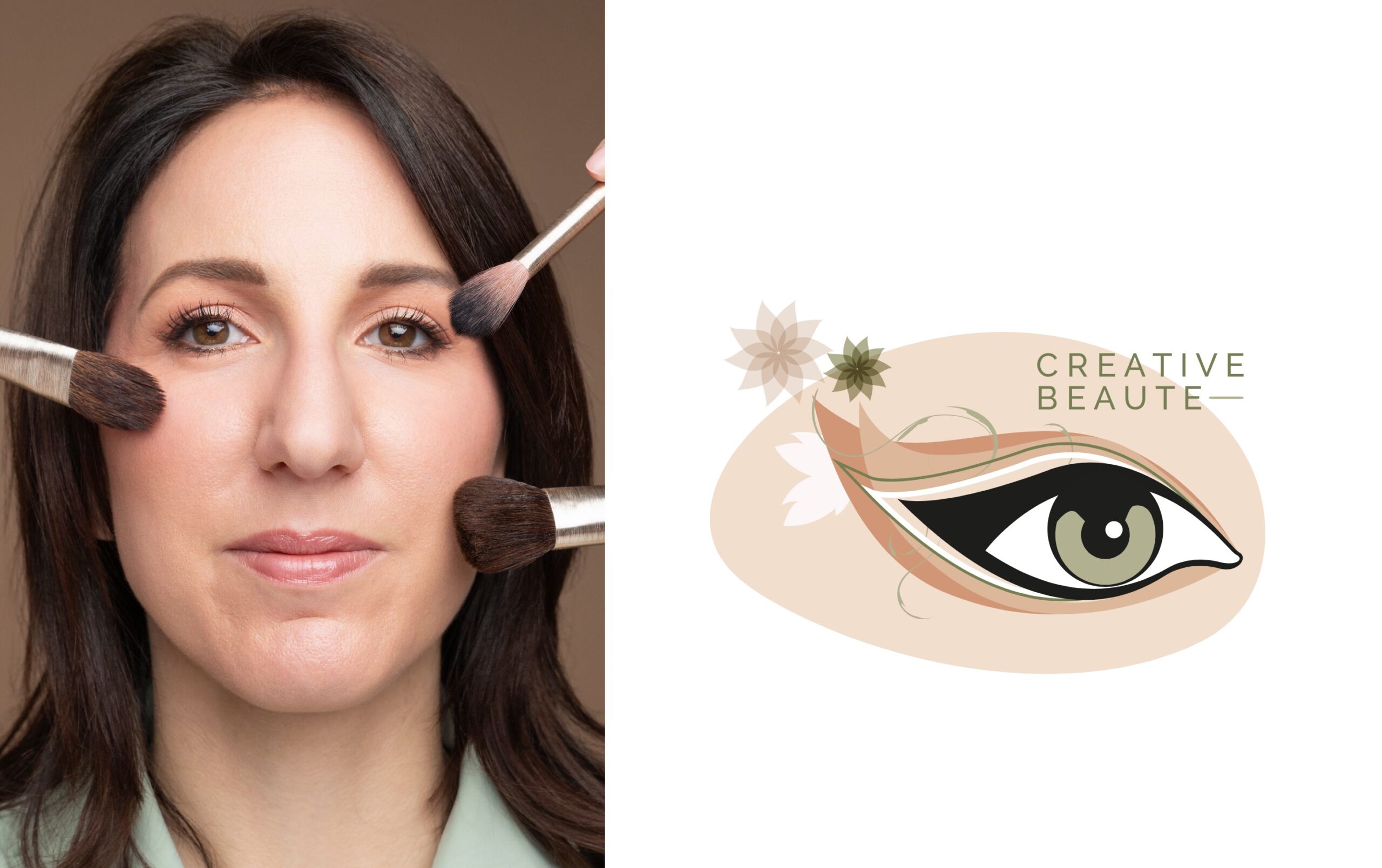 Charte graphique pour la maquilleuse Créative Beauté